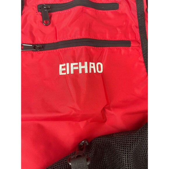 EIFHAO Basketball Drawstring Backpack Soccer Volleyball String Bag Red - Picture 4 of 6
